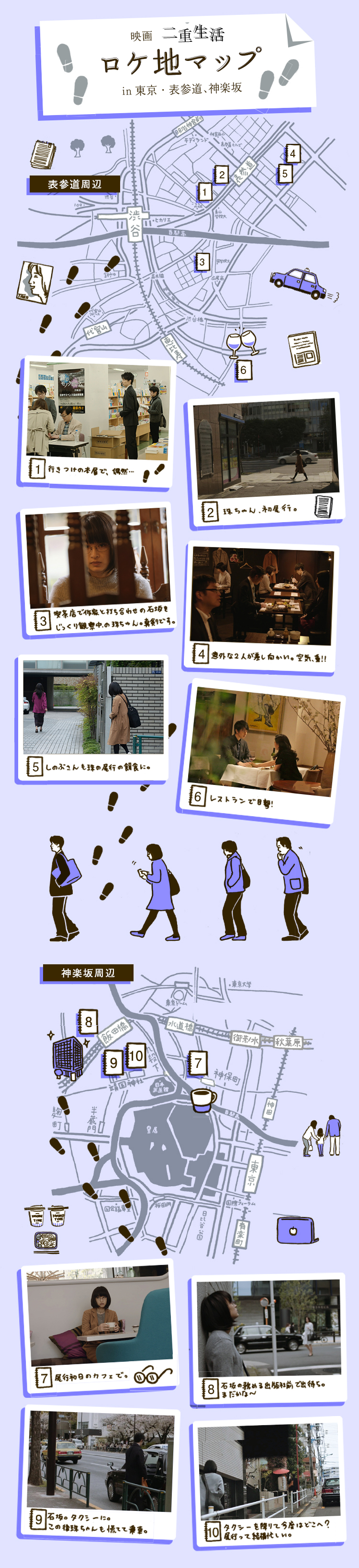 二重生活 ロケ地マップ